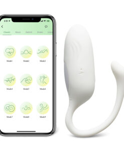 10-Speed White Color Vibrating Egg with App Control