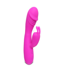 12-Speed Pink Color Silicone Rabbit Vibrator