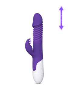 12-Speed Purple Color Silicone Thrusting Vibrator with Heating Function ( Type I )