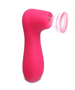 12 Speeds Red Color Silicone Rechargeable Clitoral Stimulator