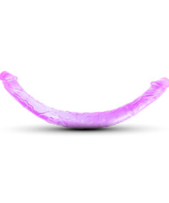 17.5'' Clear Purple Double Ended Realistic Dildo