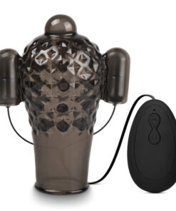 20 Speeds Black Color Penis Trainer with 2 Vibrators (Type II)