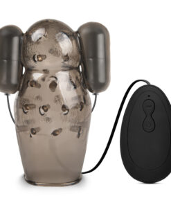 20 Speeds Black Color Penis Trainer with 2 Vibrators (Type III)