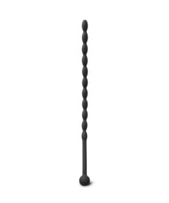 6.1'' Black Silicone Beaded Penis Sound