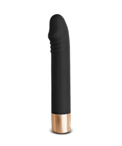 7-Speed Black & Gold Medical-Grade Silicone Rechargeable Vibrator