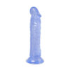 8.7'' Clear Purple Realistic Dildo with Suction Cup