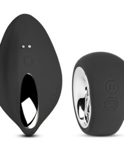 9 Speeds Black Color Silicone Wearable Panty Vibrator with Wireless Remote Control