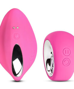 9 Speeds Pink Color Silicone Wearable Panty Vibrator with Wireless Remote Control