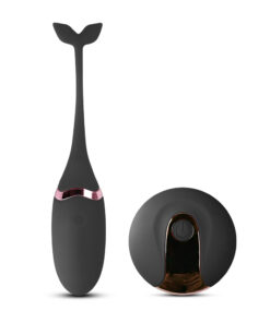 Black Color 10 Speeds Rechargeable Silicone Remote Control Vibrating Egg