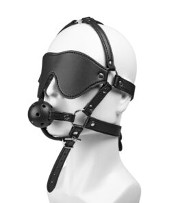 Black Mask with Ball Gag