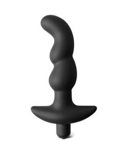 Black Silicone Beaded G-Spot Vibrator