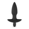 Black Silicone Vibrating Anal Plug