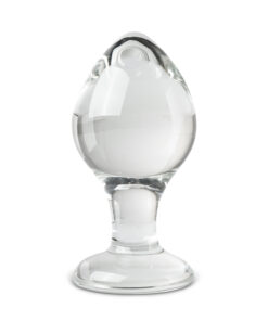 Clear Glass Anal Plug - P15