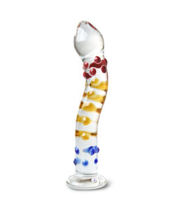 Colorful Textured Sensual Glass Dildo with - P04