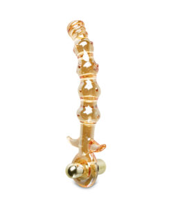 Golden Glass Vibrator with Stings
