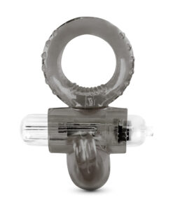 I Love Black Rabbit Vibrating Cock Ring