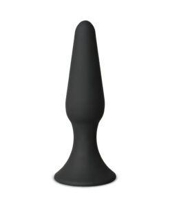 Medium Size Classic Black Silicone Anal Plug
