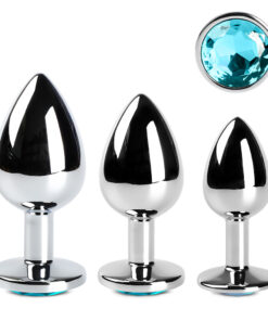Metal Butt Plug Set ( Blue Color )