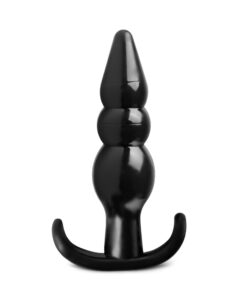 Oh Pleasure Anal Plug with Beads in Black Color