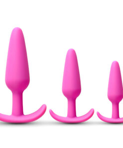 Pink Color Medical Grade Silicone Butt Plug Set
