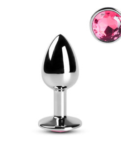 Pink Small Metallic Anal Plug