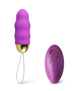Purple Color 10 Speeds Rechargeable Remote Control Vibrator