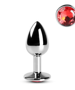Red Small Metallic Anal Plug