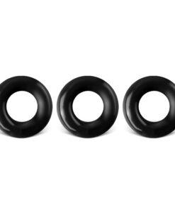 Triple Black Cock Ring Kit